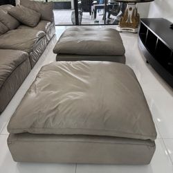 Pair of Restoration Hardware Ottomans - Perfect Condition - Retail: $4990