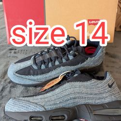 size 14 Levi's Nike Air Max 95 obsidian indigo blue