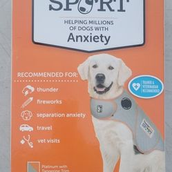 ThunderShirt Dog Calming Vest All Sizes Available  Grey In Color