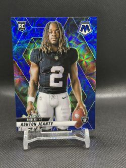 2025 Panini Mosaic Ashton Jeanty Variation Blue Scope Prizm Rookie RC SP #287