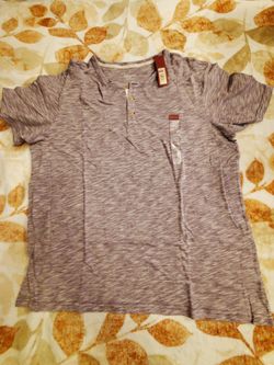 Merona brand men's short-sleeve Henley shirt