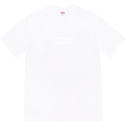 Supreme tonal box logo tee white