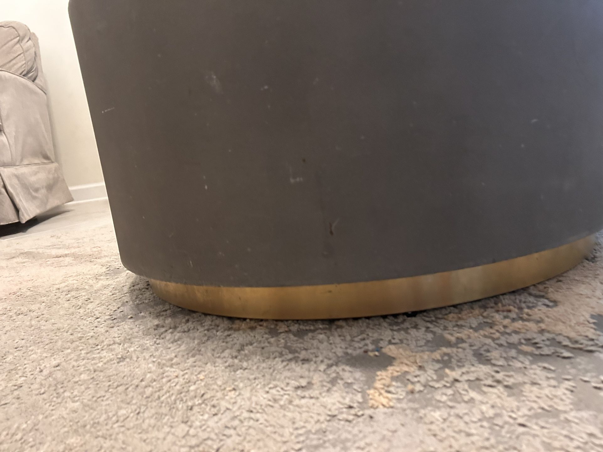 Gray Round Coffee Table
