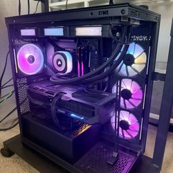 CORSAIR 3500X ATX PC Case With iCUE Link Titan 360 RX Liquid Cooler and LX120 RGB 120mm Fans x4.