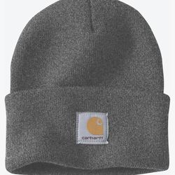 Carhartt A18 Men’s/Women’s Knit Cuffed Beanie, Grey