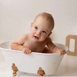 Baby Bathtub Photo Prop, Newborn Prop