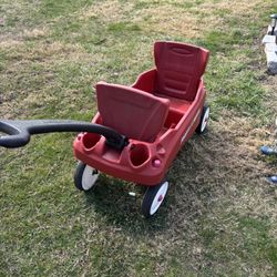 Radio flyer red wagon 2 seater. 