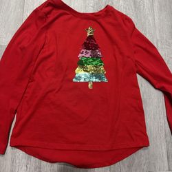 Like new Girls M sequence Christmas tree shirt.if posted it’s available.only msg for pick up