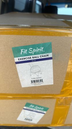 Exercise ball chair