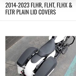 Saddlemen - L870-14-P - Plain Saddlebag Lid Cover