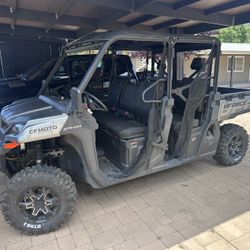 6 Seater CFMOTO UForce 1000 XL Crew UTV ATV 4x4 Side by Side Low Miles