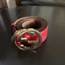 Gucci Red Belt 