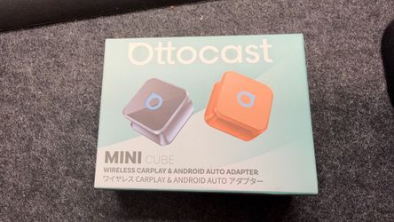 Ottocast Mini Cube Wireless CarPlay & Android Auto Adapter, Bluetooth