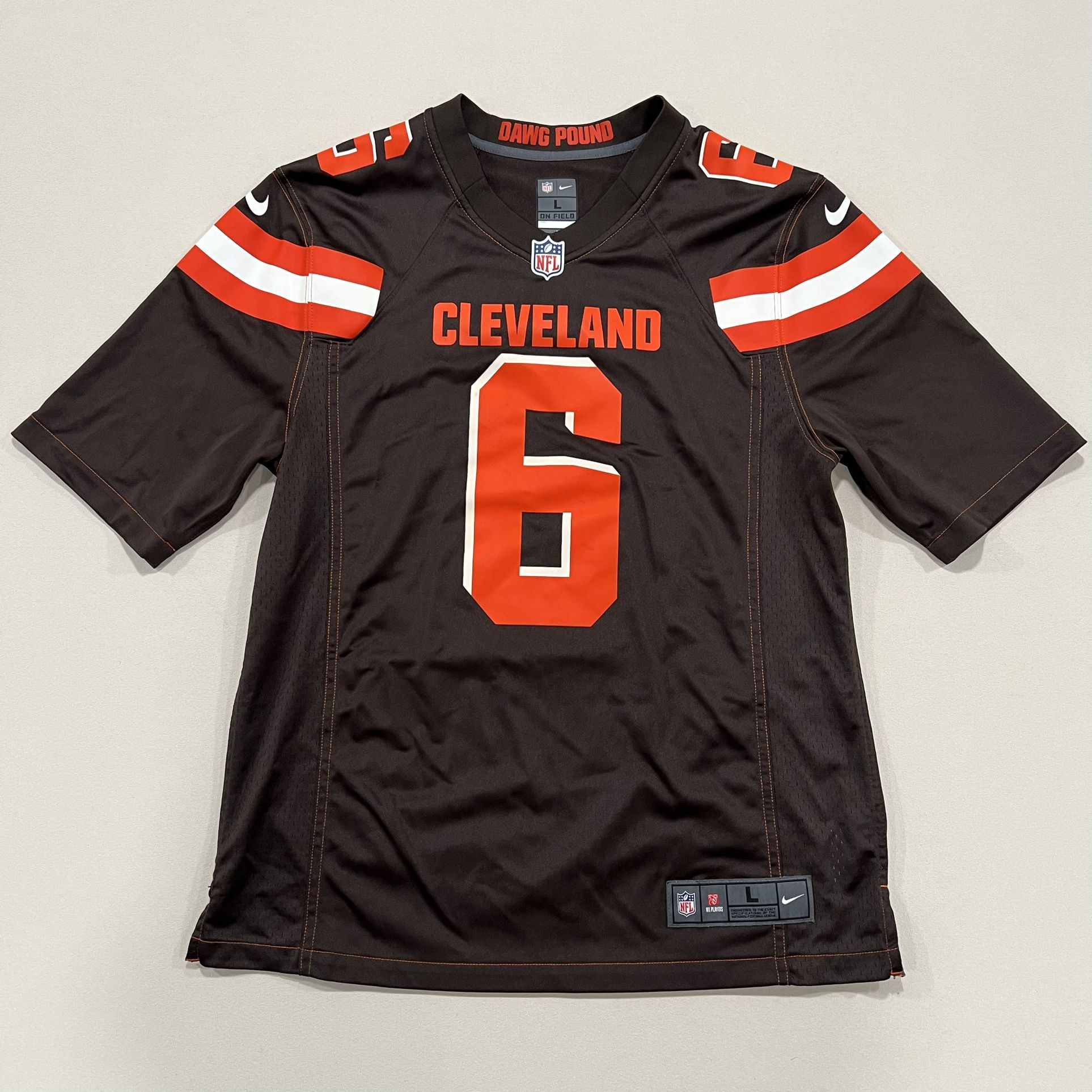 Nike Baker Mayfield Cleveland Browns NFL On Field Dawg Pound Jersey Men’s Size L