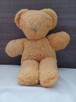 Genuine New Zealand Sheepskin Teddy Bear – Real Wool Plush