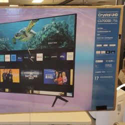 75” Samsung Crystal 4K Smart Tv 