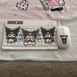 Hello Kitty Kuromi Wireless Keyboard And Mouse
