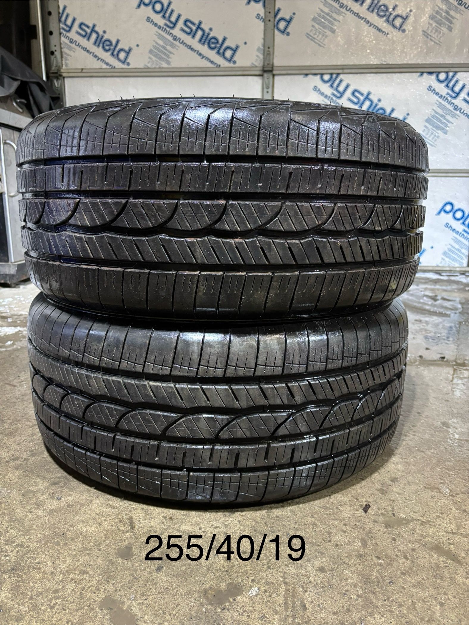 (2) - 255/40/19 Cooper Cobra Instinct Tires