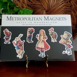 Vintage 90s Alice in Wonderland Magnets, sealed in original packaging