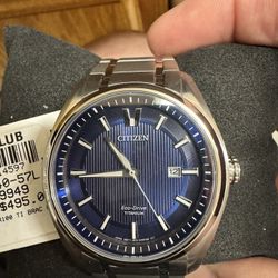 Citizen Men’s Silver Watch New In Box