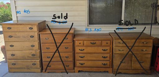 Chest Of Drawers, Dresser, MCM, Vintage, Maple Wood, See Description For Sizes and Prices
