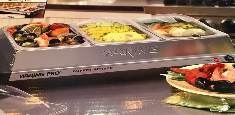 NEW Waring Professional Buffet Server & Warming Tray (Model #BFS50B)