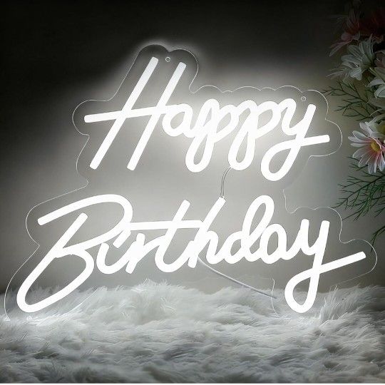 Light Up Happy Birthday Sign