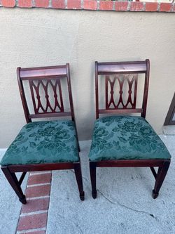 Pair of Antique Mahogany Dining Chairs