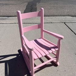 Kids wooden rocking chair 