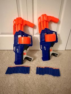 Nerf N-Strike Elite SurgeFire 15-Dart Rotating Drum Blaster Lot of TWO