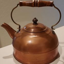Antique Copper Tea Kettle