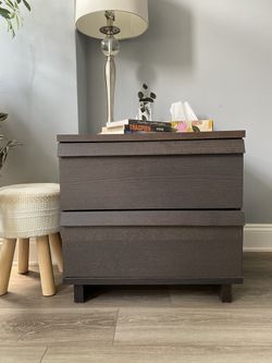 Bedside Table Nightstand Storage Cabinet 