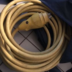 ~ Shore pPower Cord ~ Boat to land marine electric cord and fishing pole holders ~