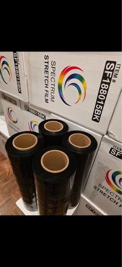 Black shrink wrap plastic wrap delivery available
