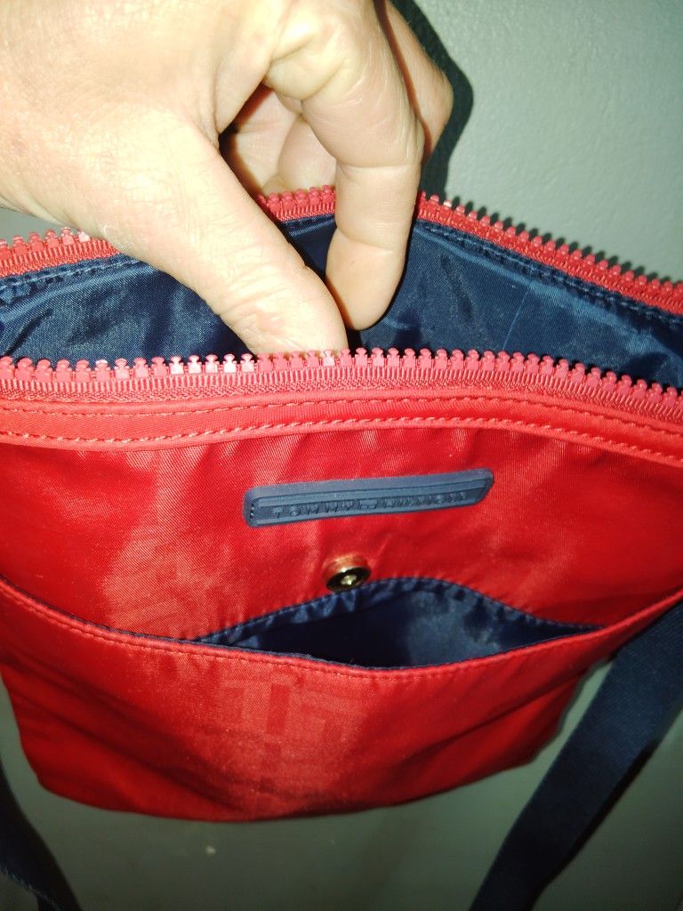 Red Tommy Hilfiger Medium Crossover Bag (Signature Valentine's Bag)