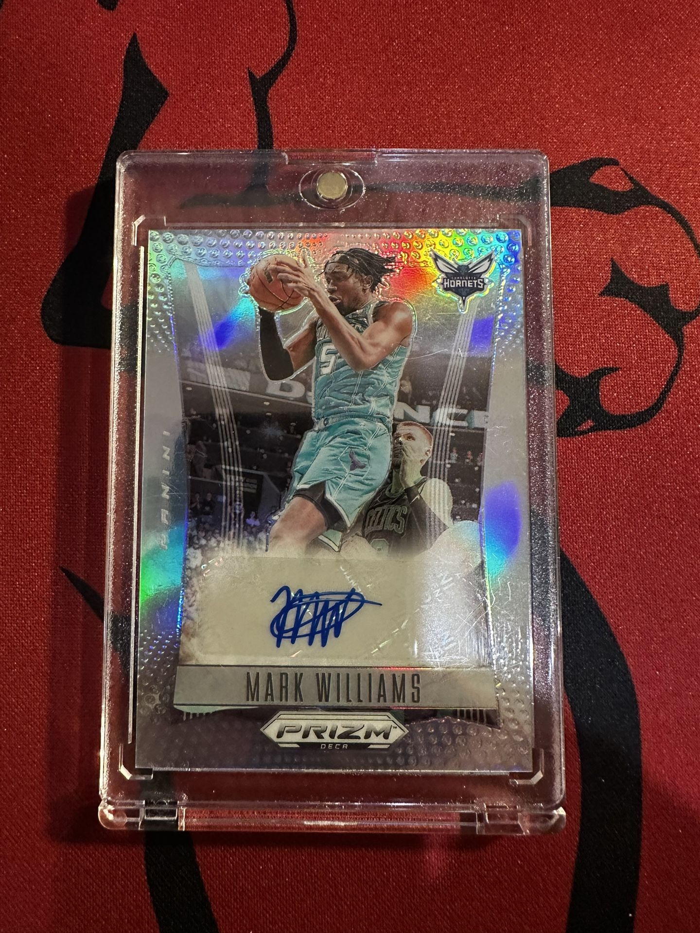 Mark Williams 2023-24 Panini Prizm Deca Auto Silver Prizm #DS-MWI Hornets