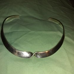 Solid Vintage Silver Chocker 