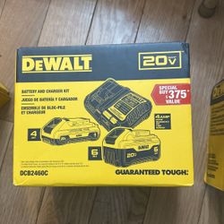 DEWALT BATTERY AND CHARGER KIT 