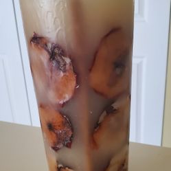 Candle With Cinnamon And Apple