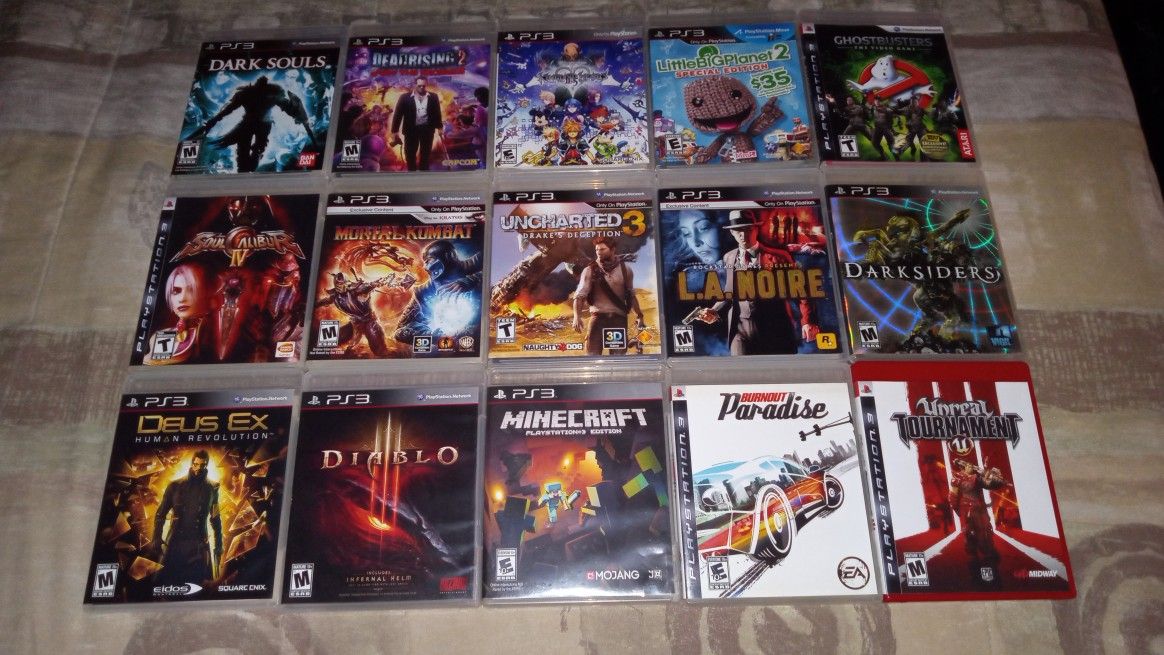 PS3 Games ($10 each, Tested)