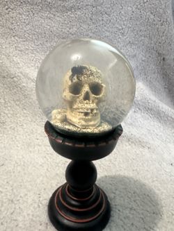 💀 Halloween Skull Snow Globe – $25