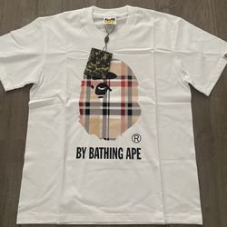 Bape shirts white is M black is L 