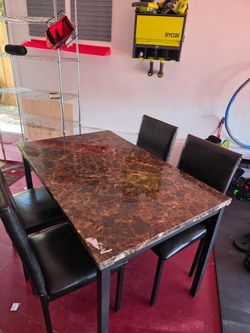 Dining Table + 4 Chairs – $25 – Garage Cleanout