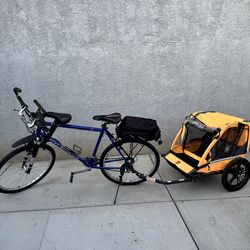 Bike Trailer, Toddler Bike Seat, And Bike For Active Parents