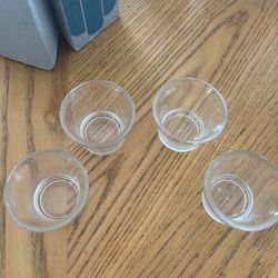 Partylite Clear Glass Lip Votive Candle Holders Tealight Votive Cups