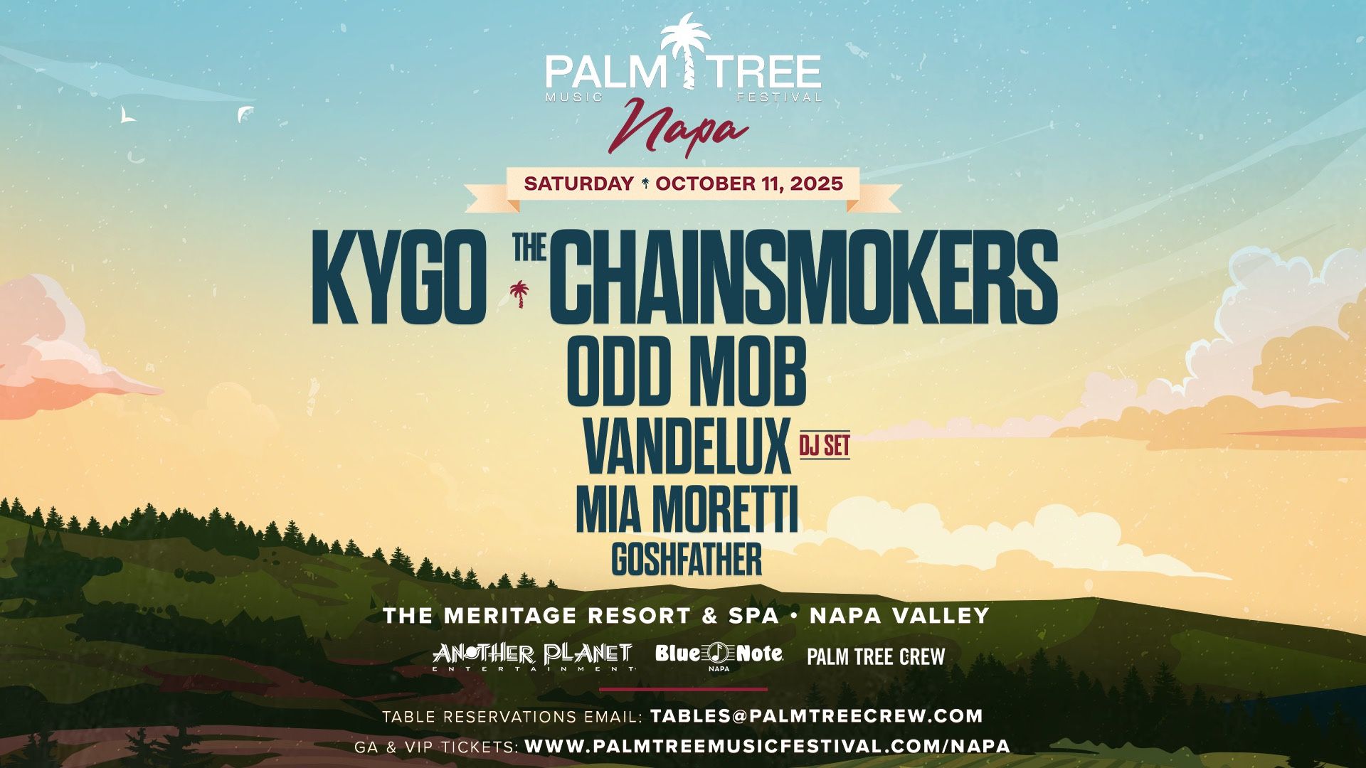 Palm Tree Music Festival Napa VIP x 2