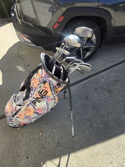 Ping Golf Clubs Irons and putter and pig bag with adams golf Clubs drivers