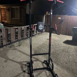 Pullup And Dip Rack, Plate Holder, Bench Press Rack