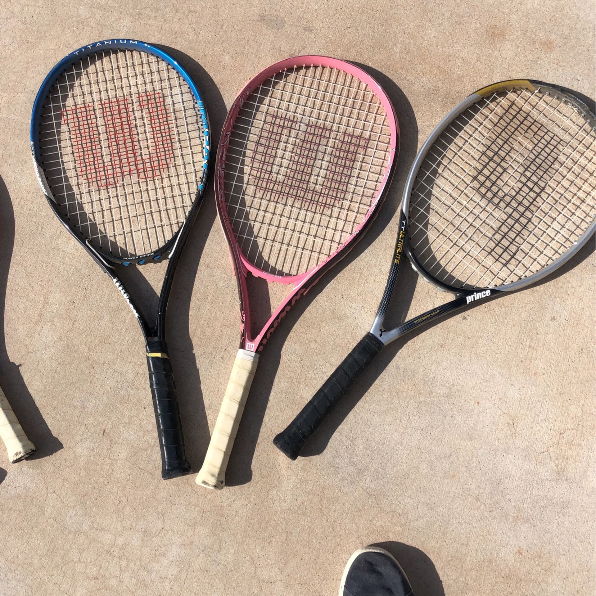 Three Tennis Rackets!