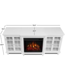 Pottery Barn Electric Fireplace Media Unit